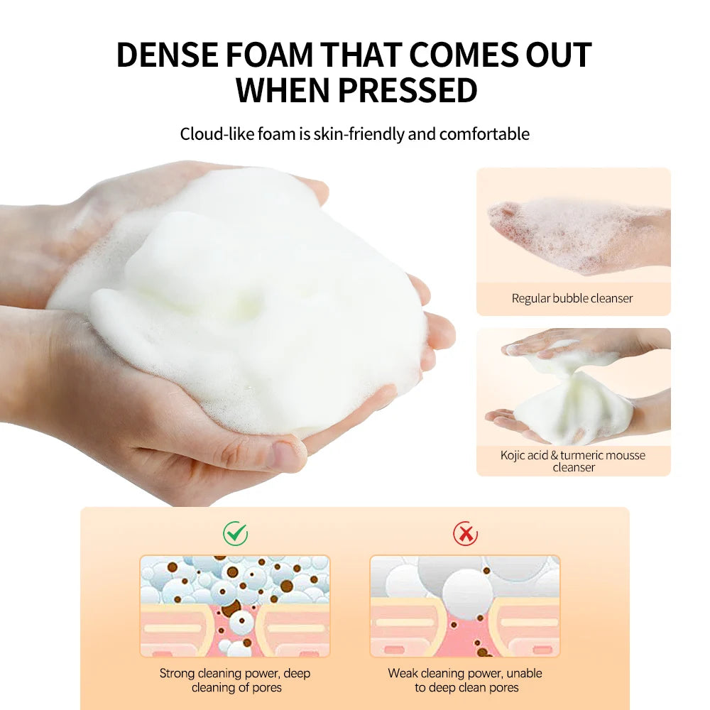 Kojic Acid Turmeric Mousse Cleanser