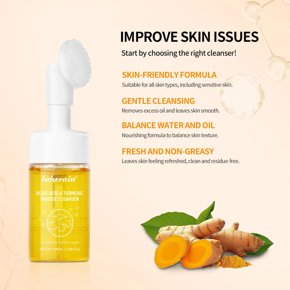 Kojic Acid Turmeric Mousse Cleanser