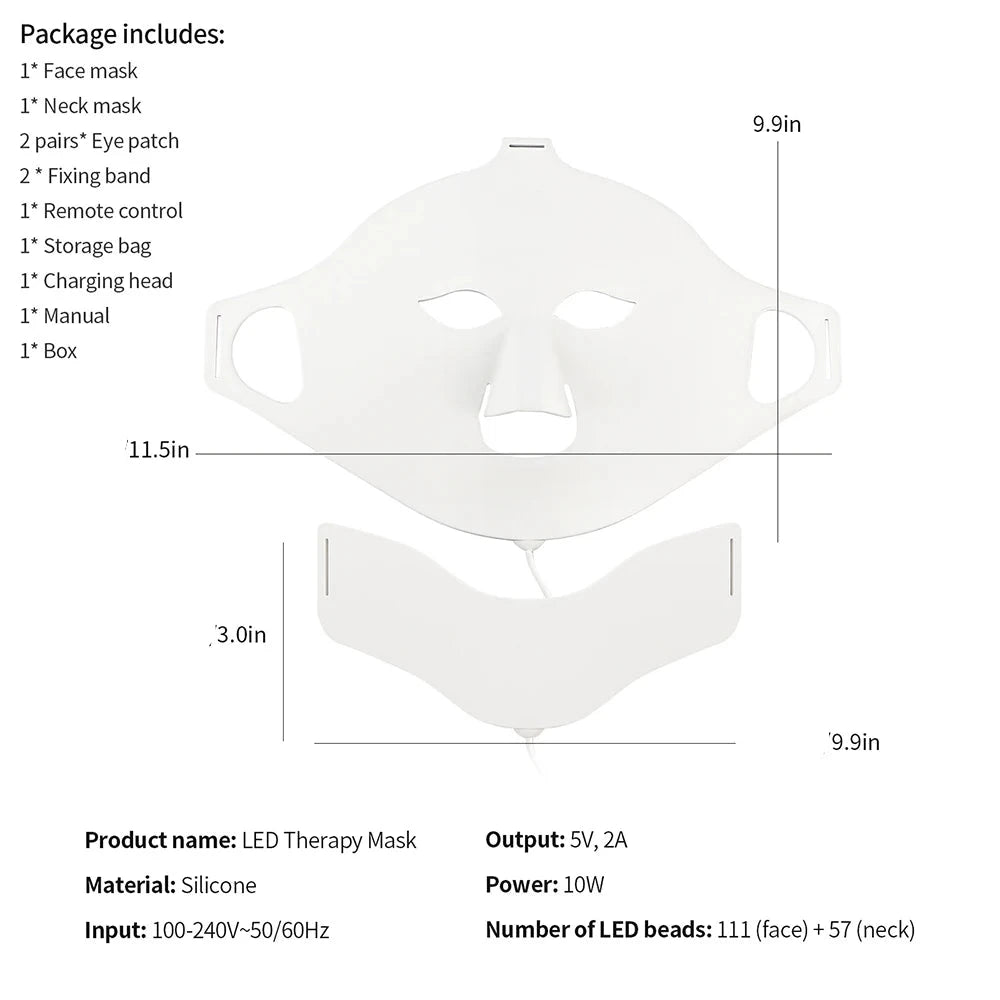 7 Color LED Light Therapy Mask