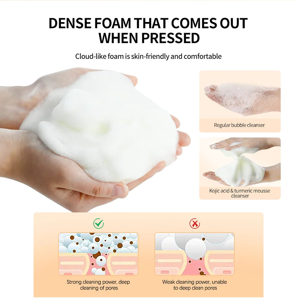 Kojic Acid Turmeric Mousse Cleanser