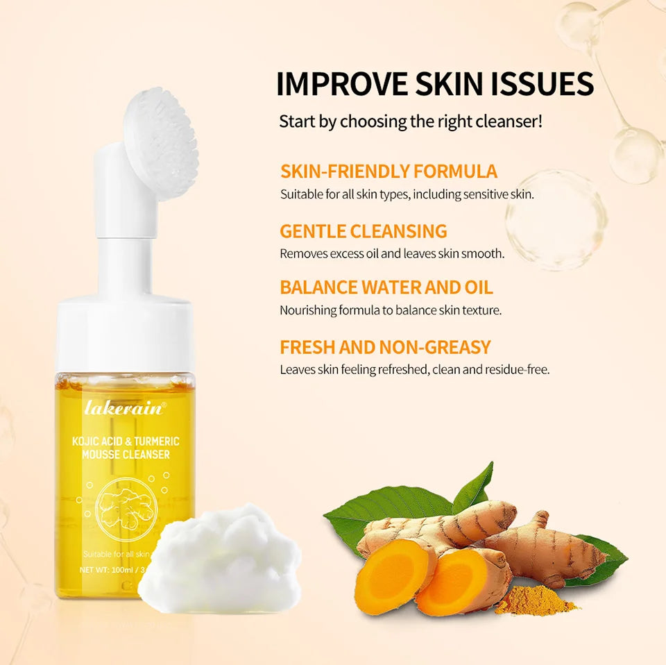 Kojic Acid Turmeric Mousse Cleanser