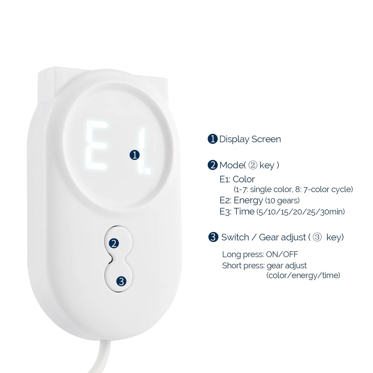 7 Color LED Light Therapy Mask