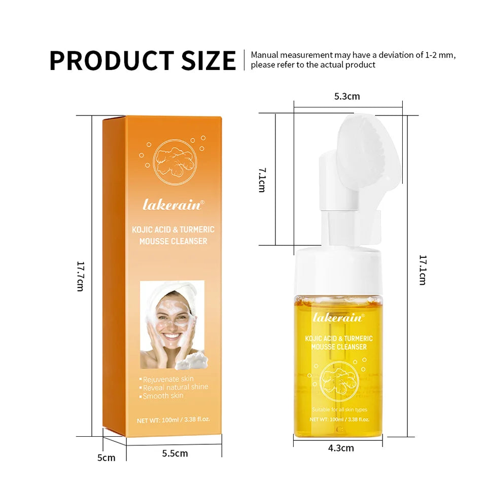 Kojic Acid Turmeric Mousse Cleanser