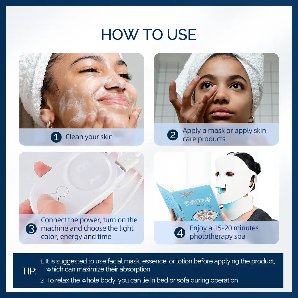 7 Color LED Light Therapy Mask